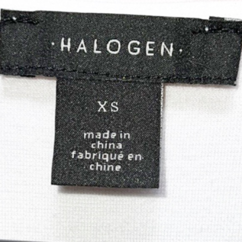 Halogen Stretch Dressy Knit Twist-knot Front Sleeveless slight crop Size XS - Picture 7 of 12
